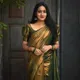 bottle green__Aagam silk